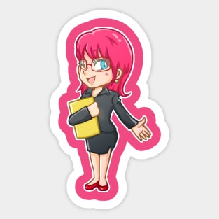 Office girl Sticker